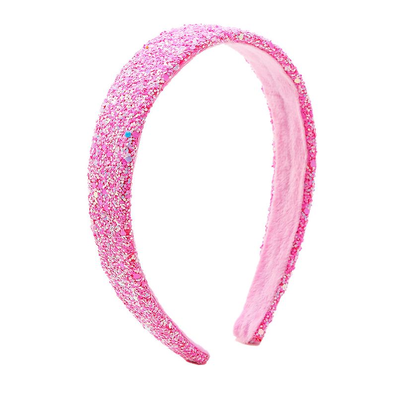 Nuovo stile fresco per ragazze con fascia alta a forma di teschio, glitterata, con bordo largo da 2,5 cm, accessori per capelli colorati_voghion.com