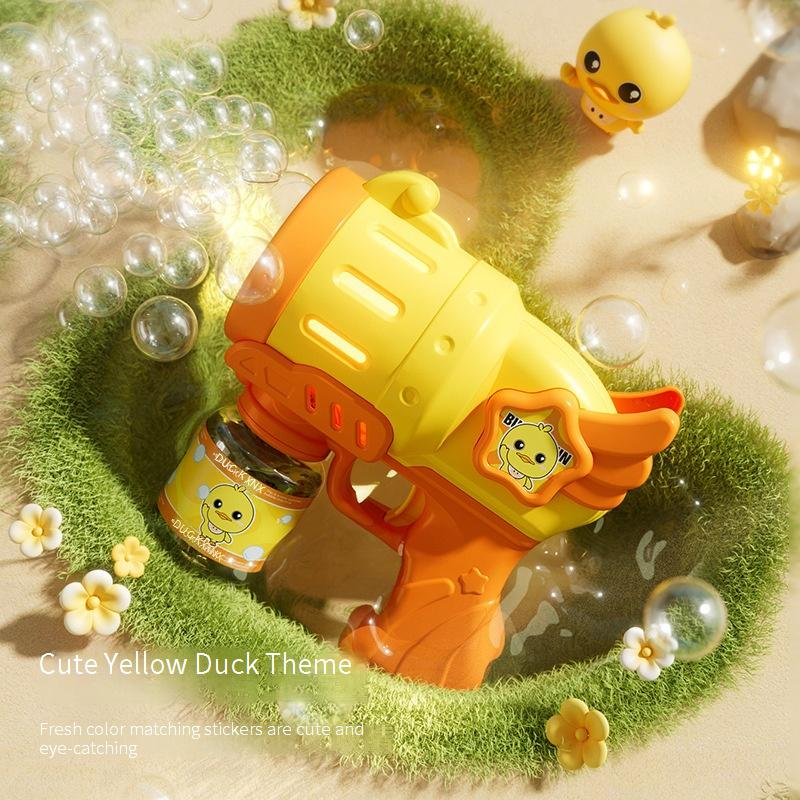 Pistolet à bulles électrique automatique avec ailes d'ange pour jeux d'extérieur pour enfants_voghion.com