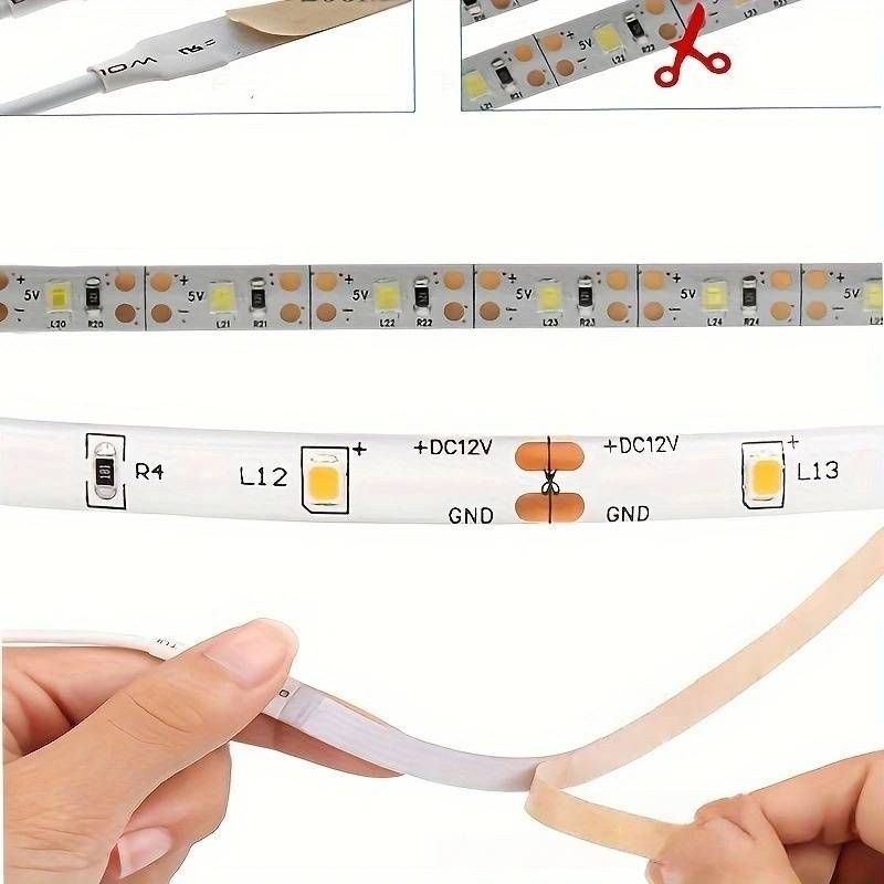 5V USB LED Sewing Machine Light Strip - 30cm 2835 Chip, 1200LM, Touch Control, White/Warm Light, CE Certified (Compatible With All Sewing Machines)_voghion.com