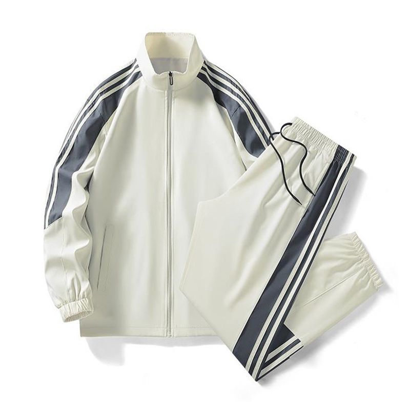 2026 Fashion Tracksuits Youth/Men Stand Collar Zipper Sweatshirts + Lace-Up Sweatpants 2 Piece Casual Sport Sets M-4XL_voghion.com