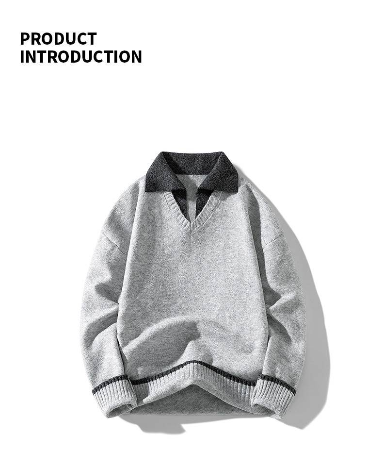Inspirierter Oversize-Strickcardigan für Herren – Lässiger Langarmpullover mit offener Vorderseite und Schalkragen – Lockere Passform mit Twist-Stitch-Design_voghion.com
