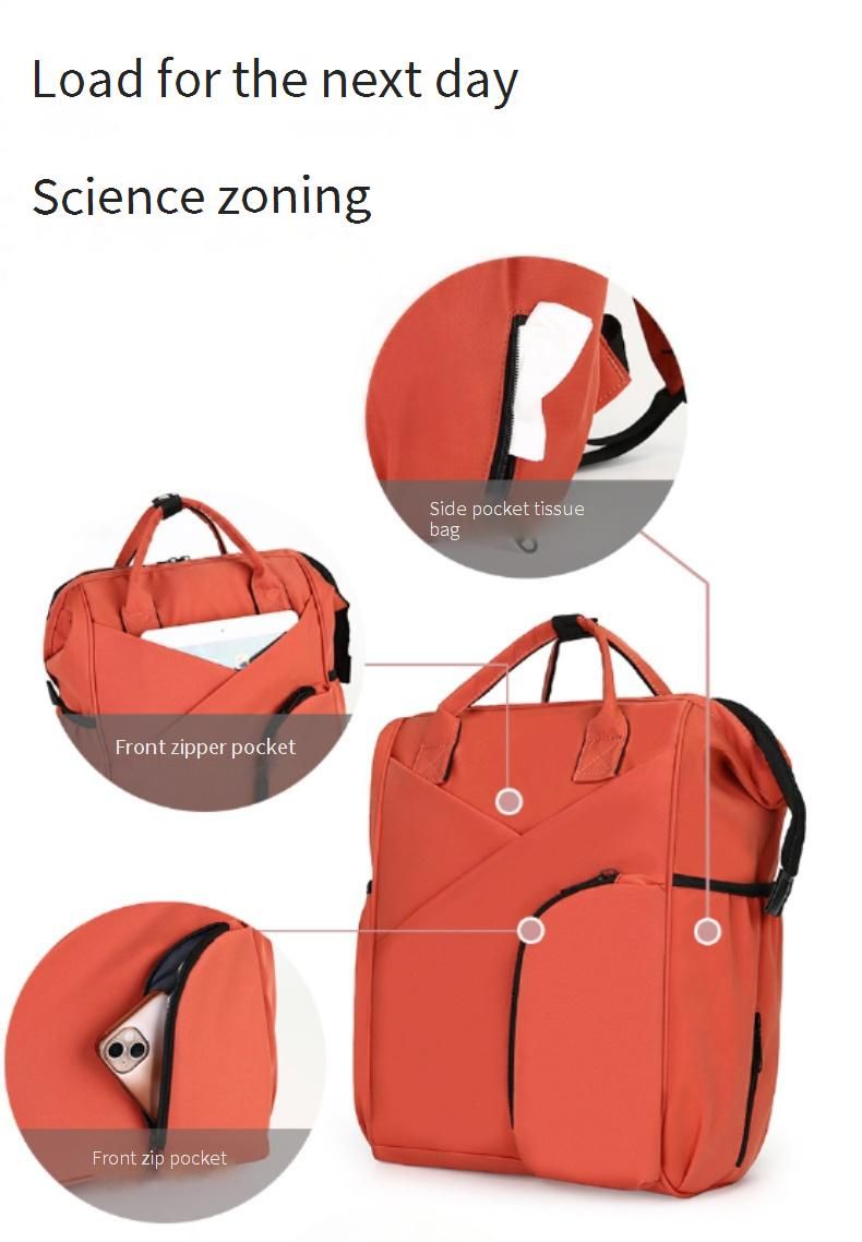 MADINI Fashionable & Lightweight Diaper Backpack For Women, Large Capacity Multifunctional Mommy Bag With Insulated Pockets_voghion.com