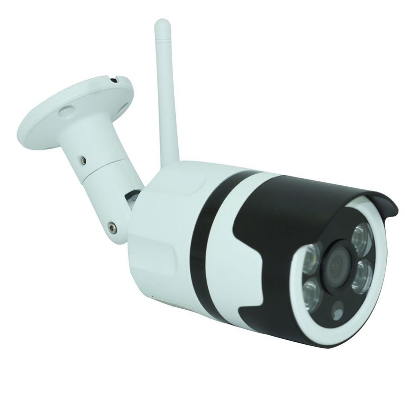 HD-Nachtsicht Vollfarb-Outdoor-wasserdichte drahtlose WiFi-Gun-Kamera-Netzwerk-Kit Heimüberwachung_voghion.com