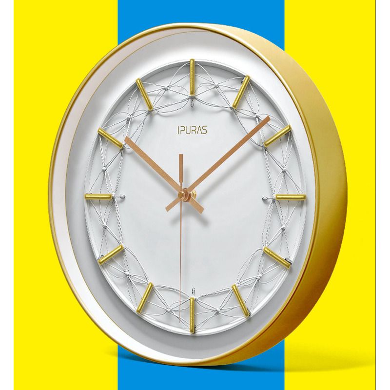 Eupula 7048 Nordic Fashion Light Luxury Living Room Creative Wall Watch Silent Quartz Home Clock_voghion.com