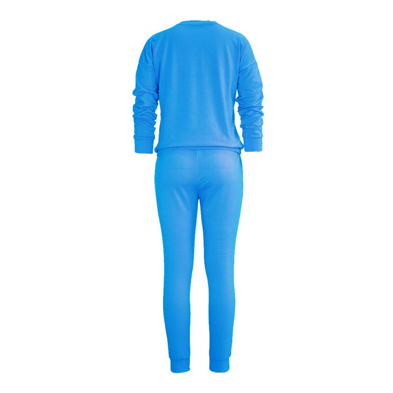 Set da donna casual in due pezzi a maniche lunghe tinta unita multicolore da strada_voghion.com