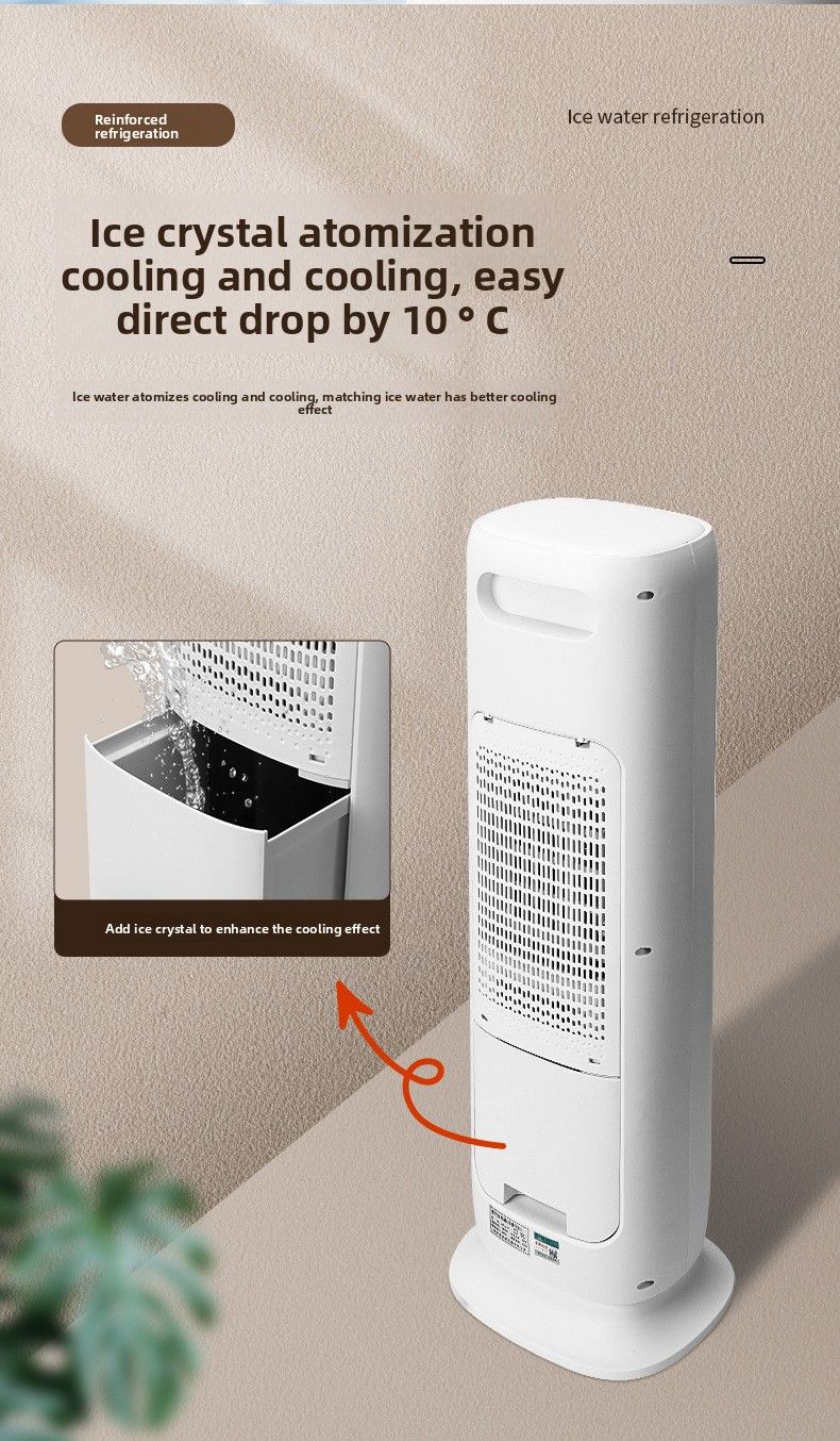 Aire acondicionado de doble uso y calefacción de 5 A, calentador vertical doméstico, ventilador sin aspas, refrigeración por agua_voghion.com