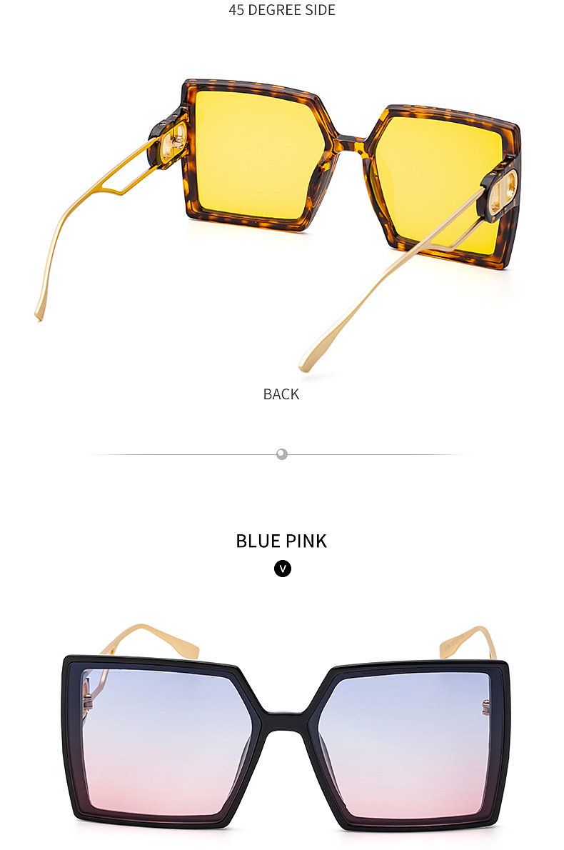 2024 printemps nouvelles lunettes de soleil femmes Instagram style célébrité même style mode décontracté polyvalent boîte lunettes de soleil femmes lunettes à la mode_voghion.com