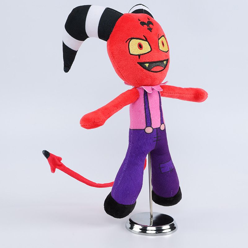 30CM Blitzo'nun Teddy Peluş Oyuncak Helluva Peluş Hayvan Oyuncakları Karikatür Doldurulmuş Yumuşak Oyuncak Çocuklar İçin Noel Doğum Günü Hediyesi_voghion.com