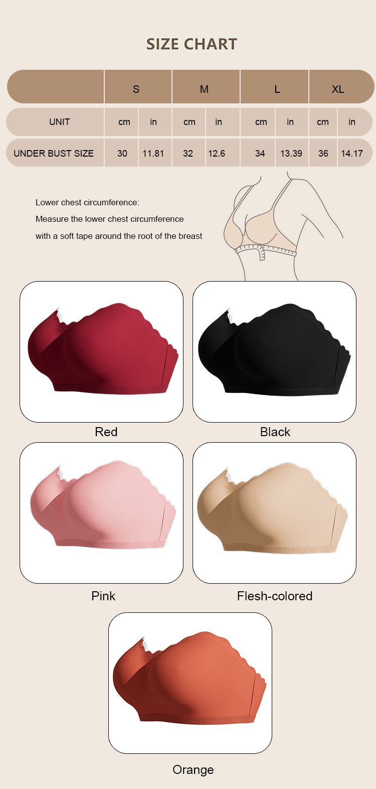 Sous-vêtements et vêtements de nuit Soutien-gorge sans bretelles antidérapant pour femme avec boucles dans le dos_voghion.com
