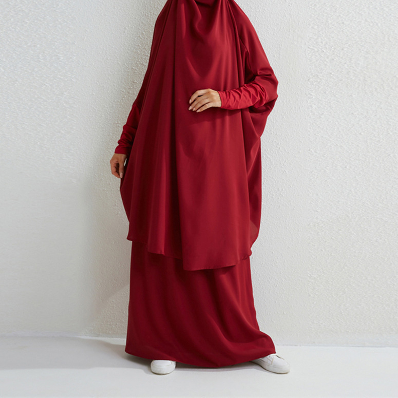 Damska długa spódnica plus size, bliskowschodnia sukienka abaja_voghion.com