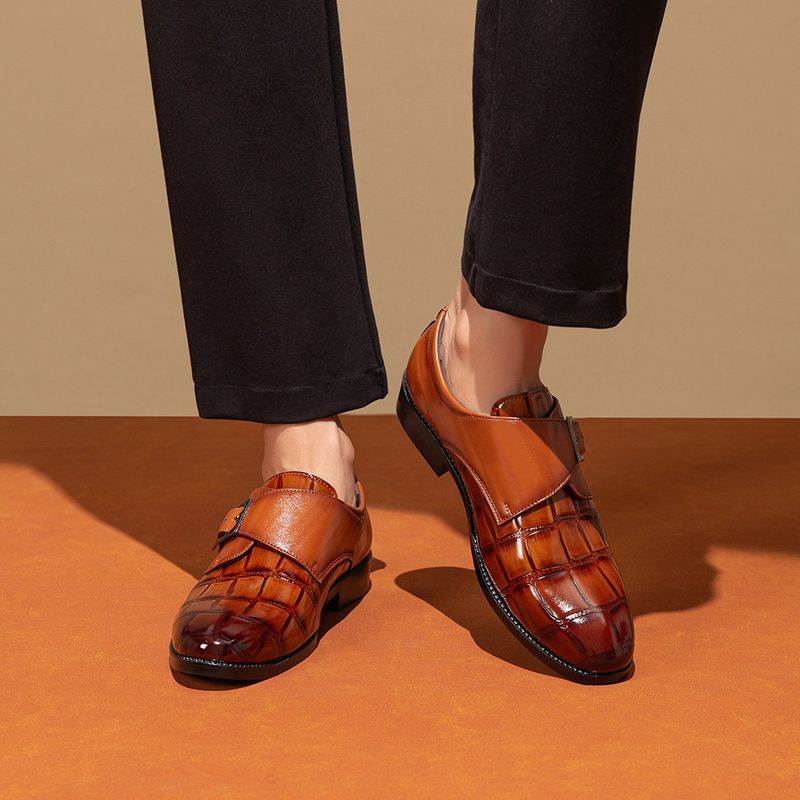Men's Business Casual Dress Oxfords Formal Lace-Up Shoes for Office, Parties, and Daily Wear_voghion.com
