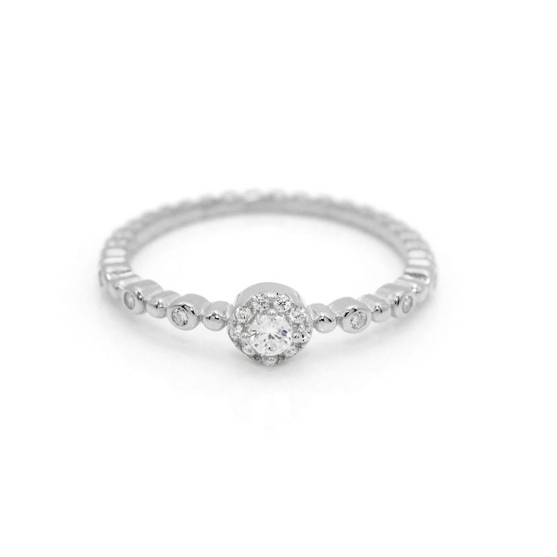 Anelli di fidanzamento da donna, impilabili, con diamanti, stile INS, con micro pavé di zirconi, placcati in oro_voghion.com