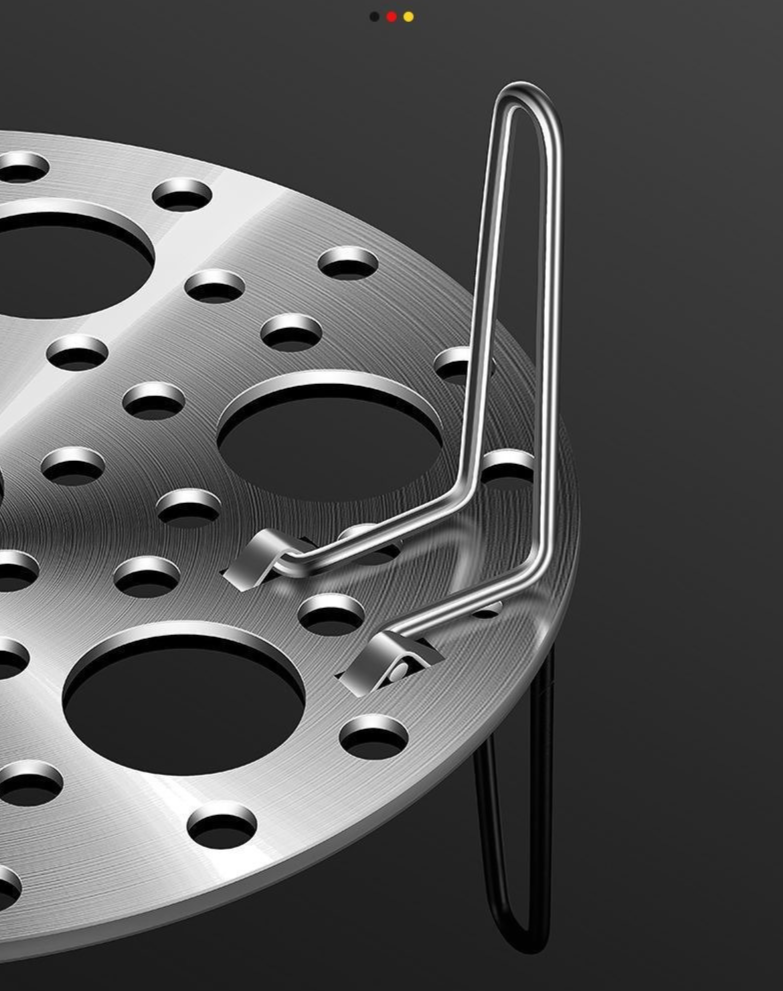 Dampfgarer aus Edelstahl für den Haushalt, multifunktional, wasserdicht, hochbeiniger Topf, kleines Eier-Dampfgestell_voghion.com