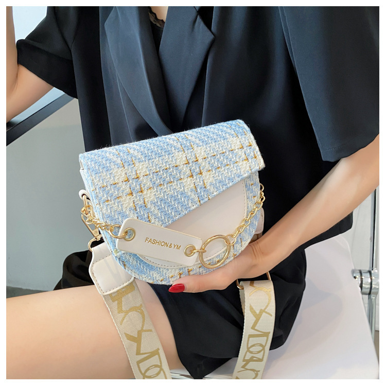 Niche super hot sell nieuwe alles-in-één damesmode brede schouderband enkele schouder crossbody mode zadeltas_voghion.com