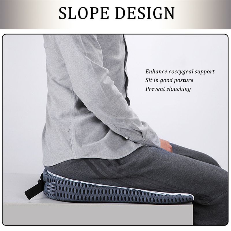 Wedge Comfort Car Driver Orthopedic Support Pain Relief Office Chair Wheelchair Memory Foam Seat Cushion_voghion.com