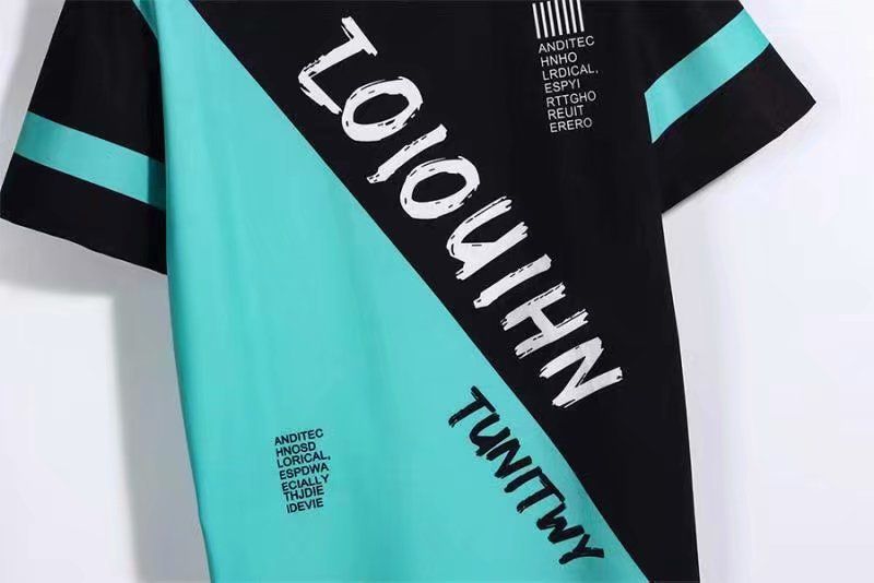 Ropa de hombre Camiseta de verano de manga corta para hombre, moderna y atractiva, un conjunto de ropa a juego, trajes casuales juveniles, ropa de verano para hombre_voghion.com
