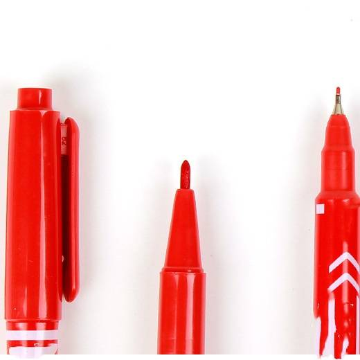 Small Double Head Logistics Marker Pen Black Hook Pen Art Special Color Marker Pen Set_voghion.com