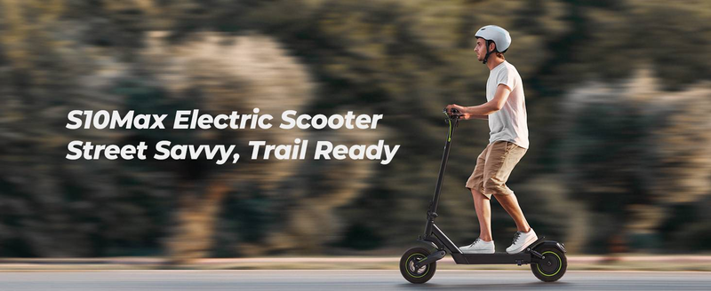 isinwheel S10MAX elektrisk skoter 1000W 48V 15Ah batteri, 10-tums terrängskoter för vuxna_voghion.com