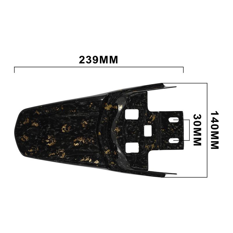 Premium Real Carbon Fiber Rear Fender For X/S Electric Scooters - Lightweight & Durable Upgrade (25x15x4cm) - Compatible With QF Model (2nd Gen)_voghion.com
