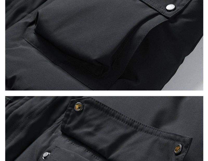 Herrenbekleidung 2025: Neuer, bedruckter Wintermantel mit Kapuze im Retro-Stil – warm, locker geschnitten, dick._voghion.com