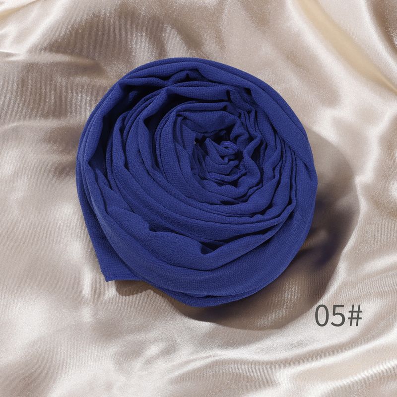 Chiffon Women's Head Wrap Long Scarf High-Quality Windproof Sandproof Headscarf All-Season Muslim Shawl_voghion.com
