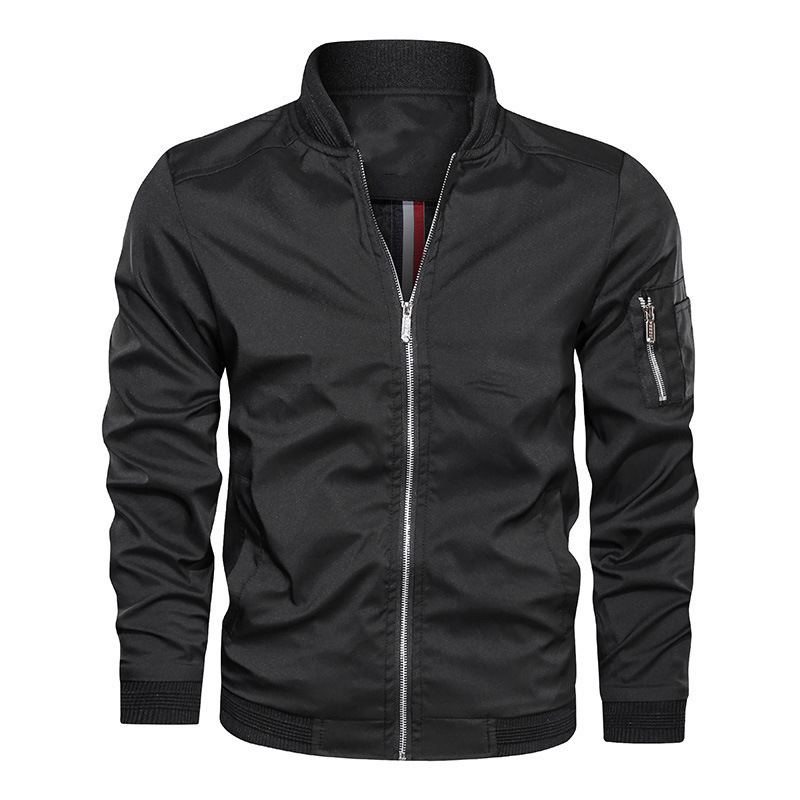 men's jacket spring and autumn casual middle coat_voghion.com