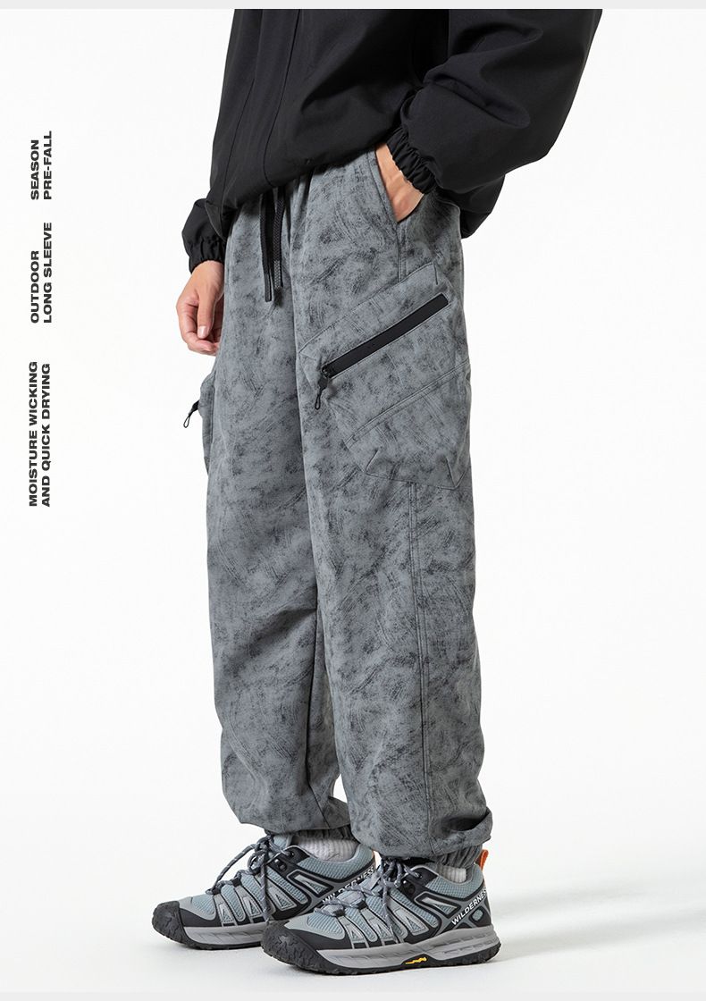 Trendy American Camouflage Work For Men, 2024 Autumn/Winter New Collection, Thickened Leg Tight Charge Pants, Outdoor_voghion.com