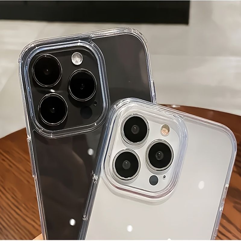 Coque De Téléphone En Acrylique Transparent Ultra Fine, Étui Arrière Transparent Antichoc Pour17 16 15 14 Plus 13 12 11 Pro Max_voghion.com