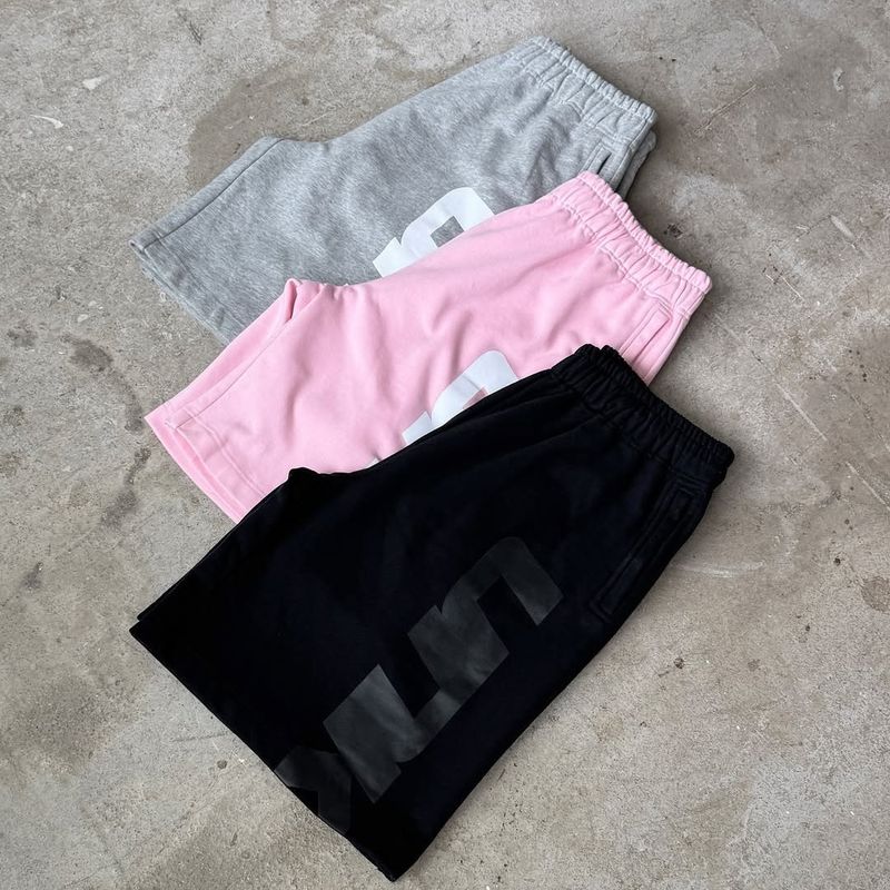 Pantalones cortos deportivos casuales holgados de marca de moda americana High Street para hombres y mujeres, pantalones cortos que combinan con todo._voghion.com
