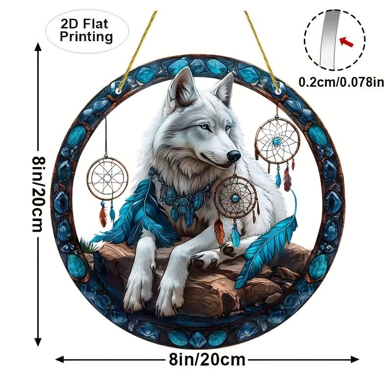 kurt Dreamcatcher Akrilik Duvar Sanatı Mavi Tüyler ve Boncuklar. Yatak Odası/Oturma Odası/Dış Mekan Dekoru İçin Mükemmel. Kız Kardeşler/Arkadaşlar İçin Benzersiz Hediye_voghion.com
