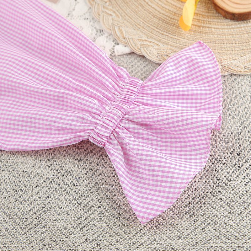 Pigiama da donna, cardigan a maniche lunghe con volant e plaid rosa, pantaloni con lacci, due pezzi, abbigliamento per la casa_voghion.com