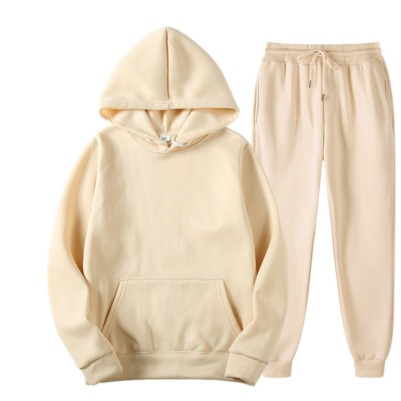 Kalifornien Koppel Hierscht/Wanter Sport-Set mat Kapuzen- a Fleece-Pullover_voghion.com