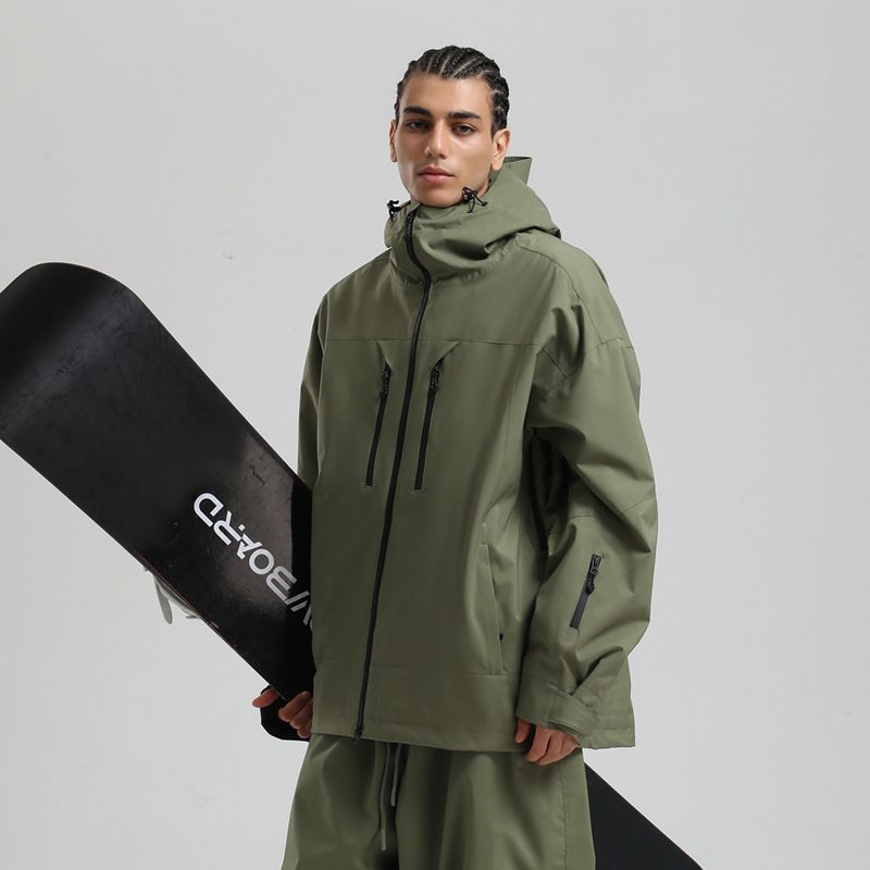 New Men Jacket Snowboard Windproof Waterproof Breathable Loose Zipper American Professional Ski Suit Ladies_voghion.com