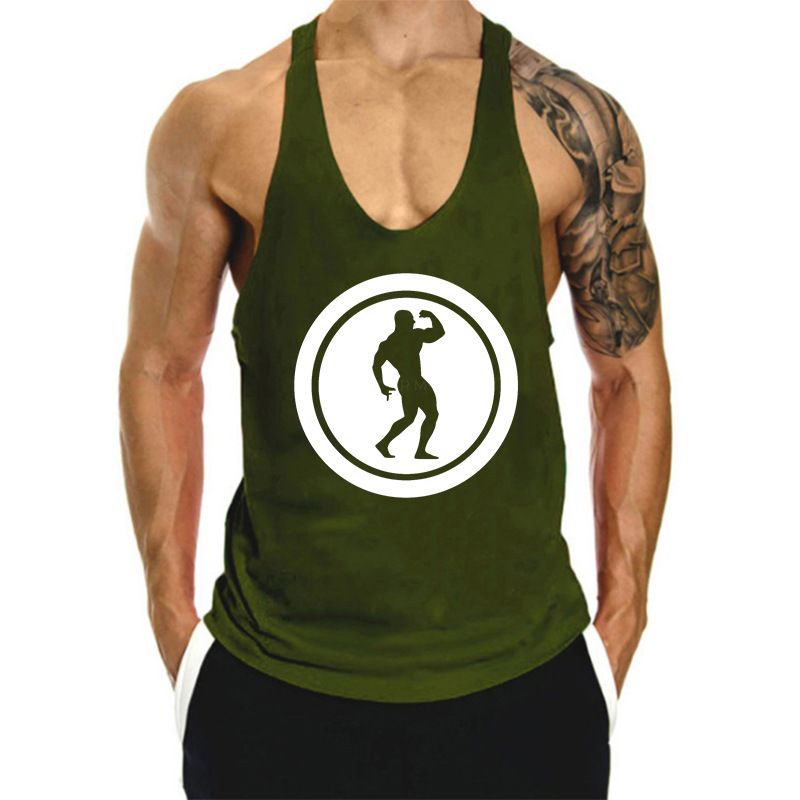 Camiseta sin mangas de algodón para hombre, para correr, hacer ejercicio y entrenar músculos_voghion.com