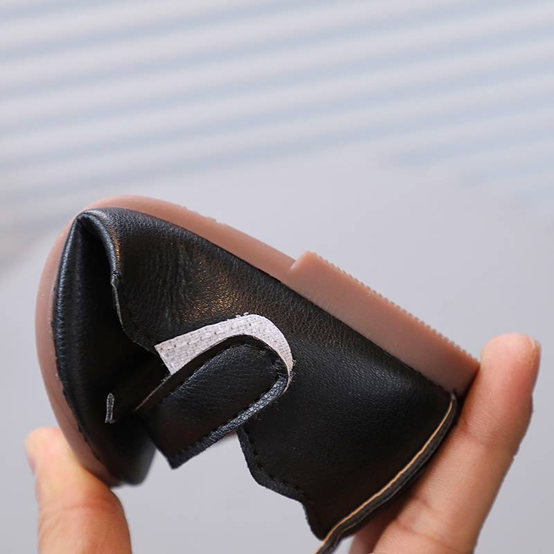 Prinzessinnenschuhe für kleine Mädchen, Frühling, Schwarz, Weiß, Fliege, süße flache Kinderschuhe, flach, matt, Pu-Leder, bequem, Kinderschuh, Größe 21–30_voghion.com