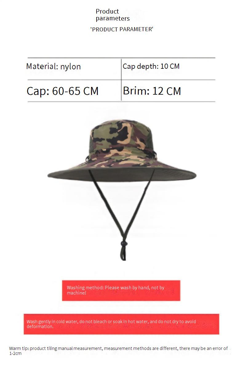 Extra Large Fisherman Hat For Big Head (60-64cm) - UPF50+ Sun Protection For Fishing/Hiking_voghion.com