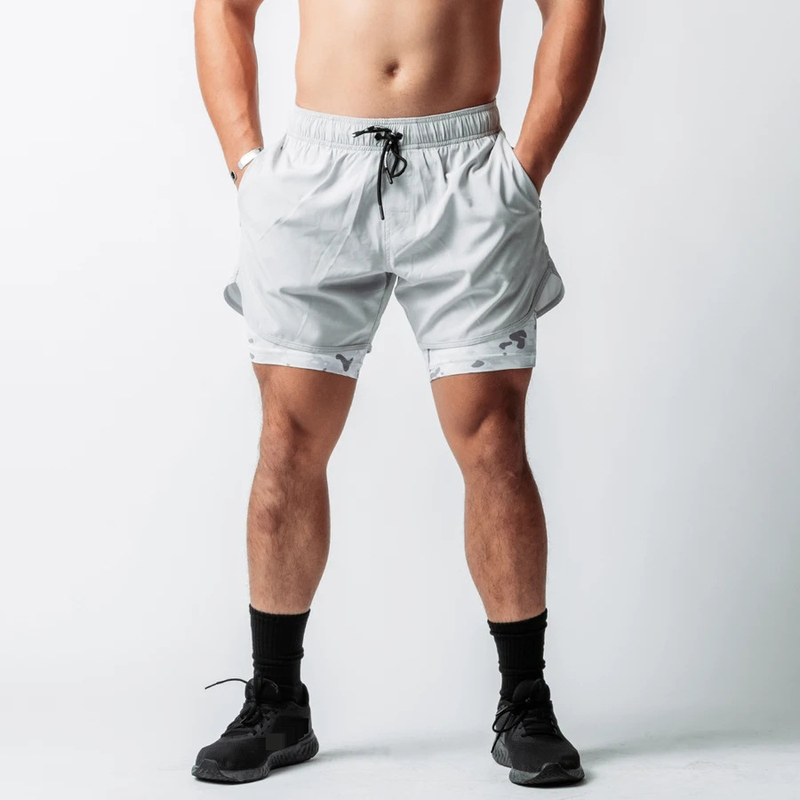 Men's Quick-Dry Running Shorts - Breathable Workout Shorts With Zipper Pockets & Inner Liner - Lightweight Athletic Training Shorts_voghion.com