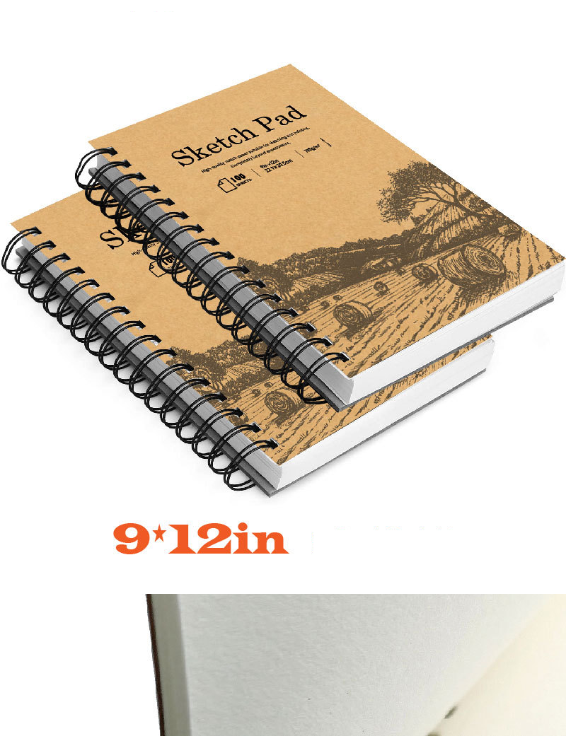 Sketchbook 9x12 Sketchbook Coil Sketchbook Drawing Book A4 Children's Blank Graffiti Book_voghion.com