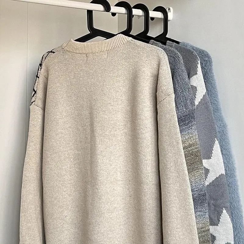 Herrenbekleidung Herren- und Damen-College-Pullover mit Rundhalsausschnitt – Street-Hip-Hop-Strickpullover im Spider-Distressed-Design für Teenager und junge Erwachsene_voghion.com