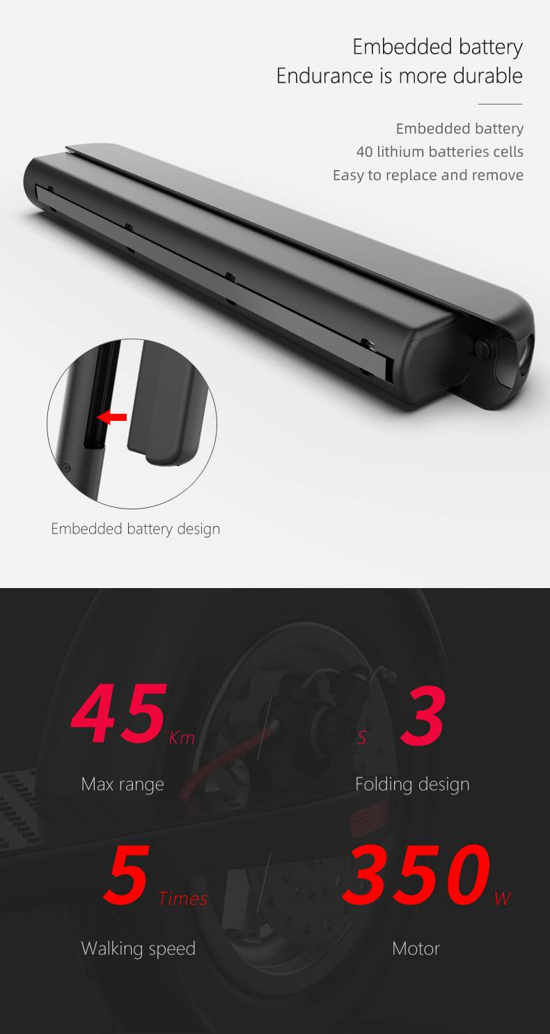 Scooter Elétrica KIXIN X8 para Uso Diário - Bateria Removível de 36 V, Carga de 125 kg, Transporte Ecológico | Entrega em 7 dias, Devoluções em 30 dias_voghion.com