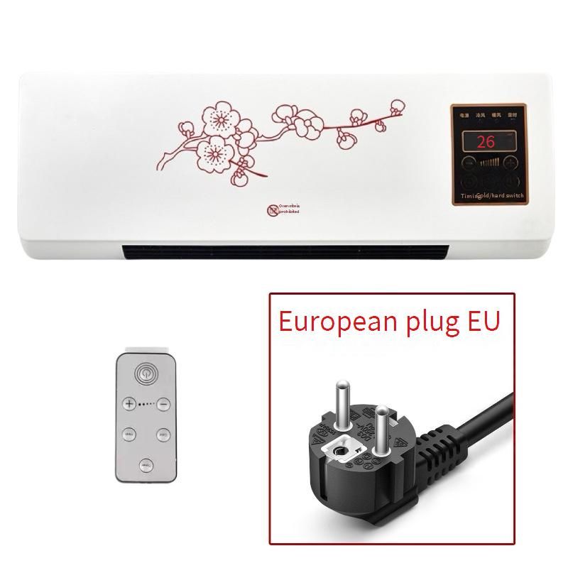 Calefactor de pared de cerámica PTC de 1500 W con control remoto, 3 velocidades ajustables, protección contra sobrecalentamiento, ideal para baño, dormitorio y oficina._voghion.com