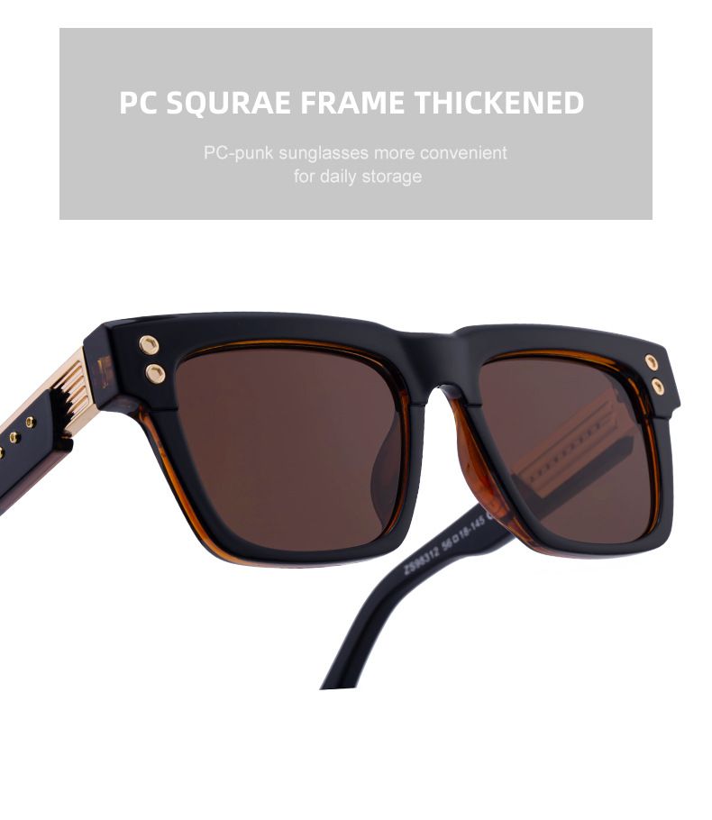 New Fashion Square Frame Sunglasses For Men Retro High End Sunglasses For Men Shades_voghion.com