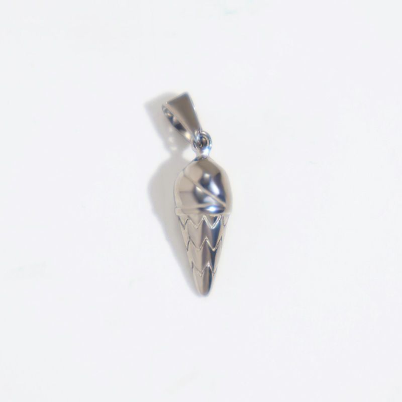 Accesorio colgante para collar dorado con forma de cruz de helado para motocicleta o bicicleta_voghion.com