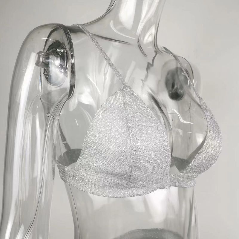 22 Frühlings- und Sommermode, glänzende Blazerjacke, Unterbekleidung, gerade Hose, Set 20220069_voghion.com