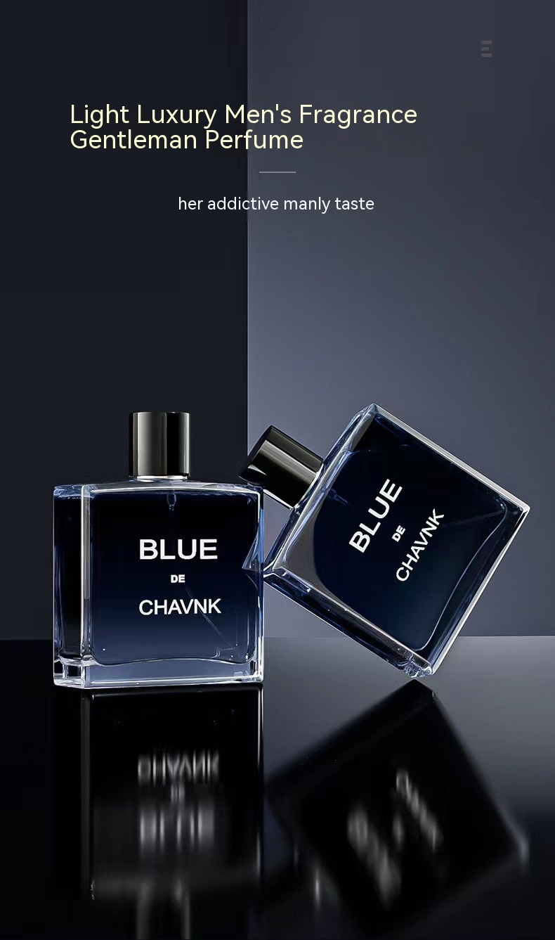 Nouveau parfum chaud en ligne rouge diffusion en direct parfum bleu pendant une longue période 100 ml charmant parfum d'océan pour hommes_voghion.com