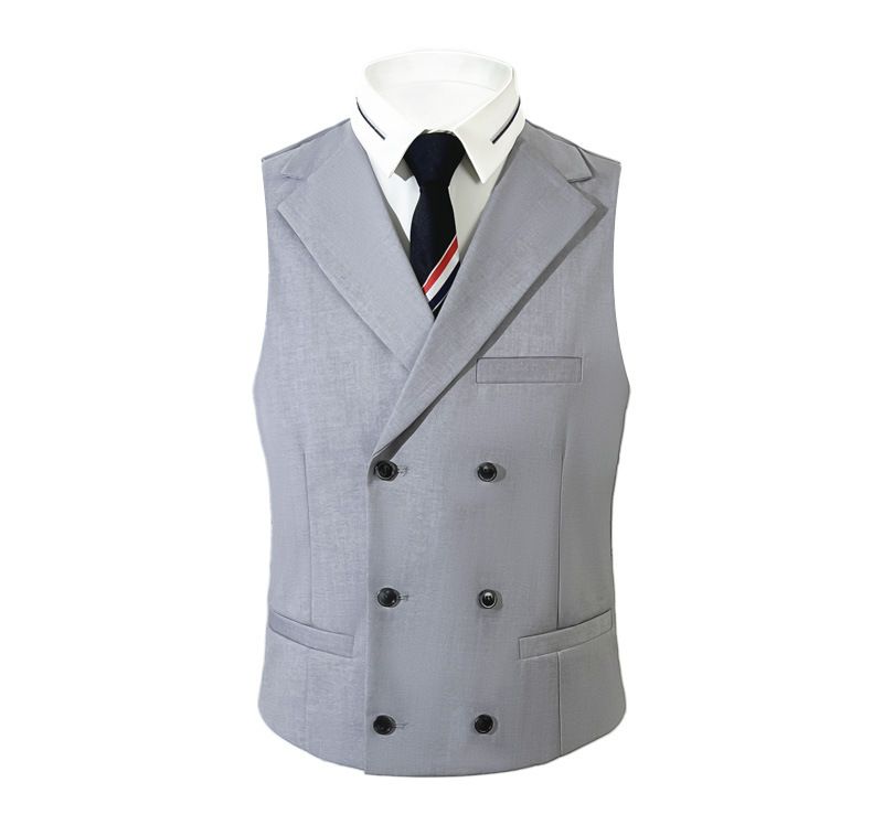 Herren Slim Fit Anzug Dreiteiler – Zweireihiger Hochzeits- & Business-Blazer mit Weste & Hose (Größen M-5XL)_voghion.com