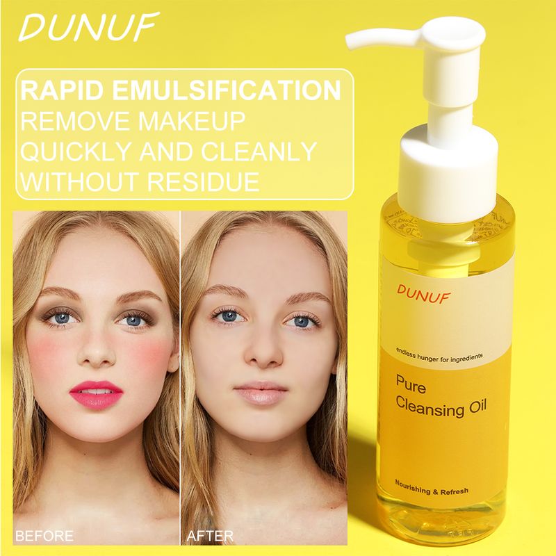 Professional Lip, Face, And Eye Makeup Remover Oil, Gentle And Hydrating Easily Removes Waterproof Makeup, Suitable For All Skin_voghion.com