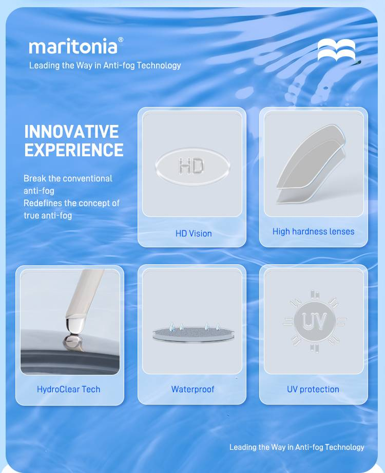 Mya-Brille mit großem Rahmen, wasserdicht, beschlagfrei, UV-beständig, HD, transparente Linse, Schwimmbrille_voghion.com