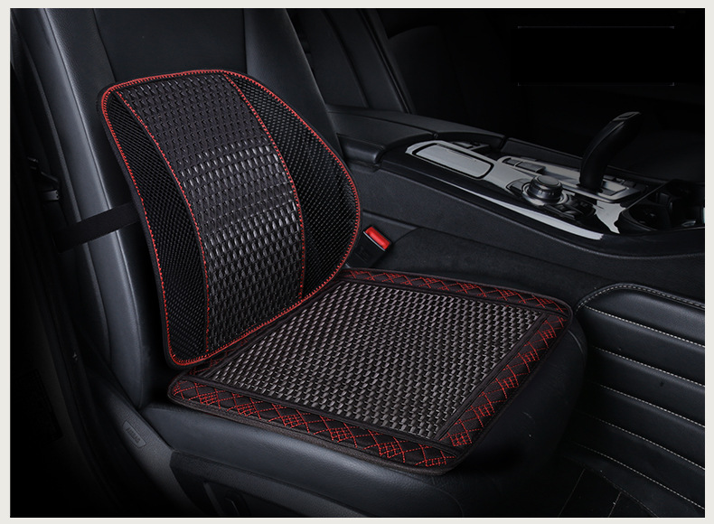 Summer Taille Rattan Autosëtz Këssen Grousshandel Europäesche klassesche Stil Atmungsaktiv Konstant Temperatur Taille Versuergung_voghion.com