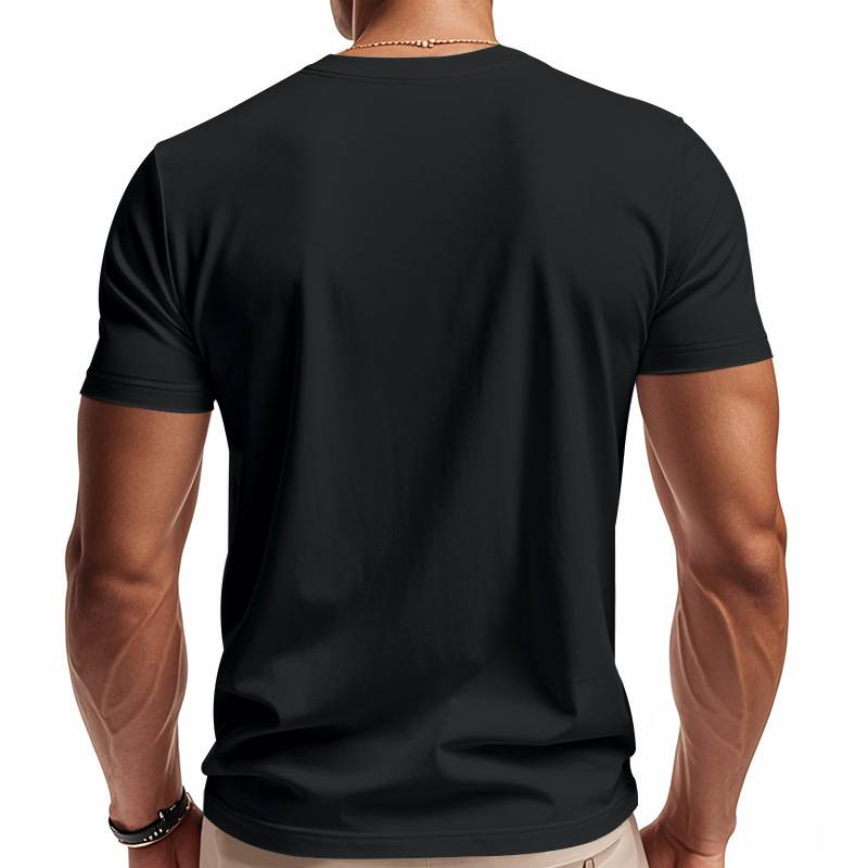 Trendiges, schnelltrocknendes, atmungsaktives, lässiges, sportliches und individuelles T-Shirt mit V-Ausschnitt für Herren im Frühling und Sommer_voghion.com